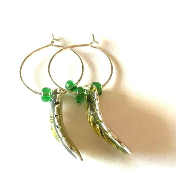 Leaf Earrings Fall Thanksgiving Autumn Tree Leaves Halloween Harvest Plated - Picture 7 of 9